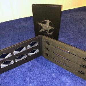 Marlboro Lot! 3 Steel Tip Barrel Darts w/6 Flights, 4 Coasters, Limited Edition